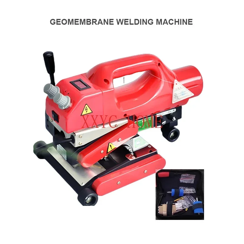 

1100W Geomembrane Welding Machine Hot Wedge Welder HDPE Sheet Plastic Pond Liner Welder PVC Repairing Welding Machine