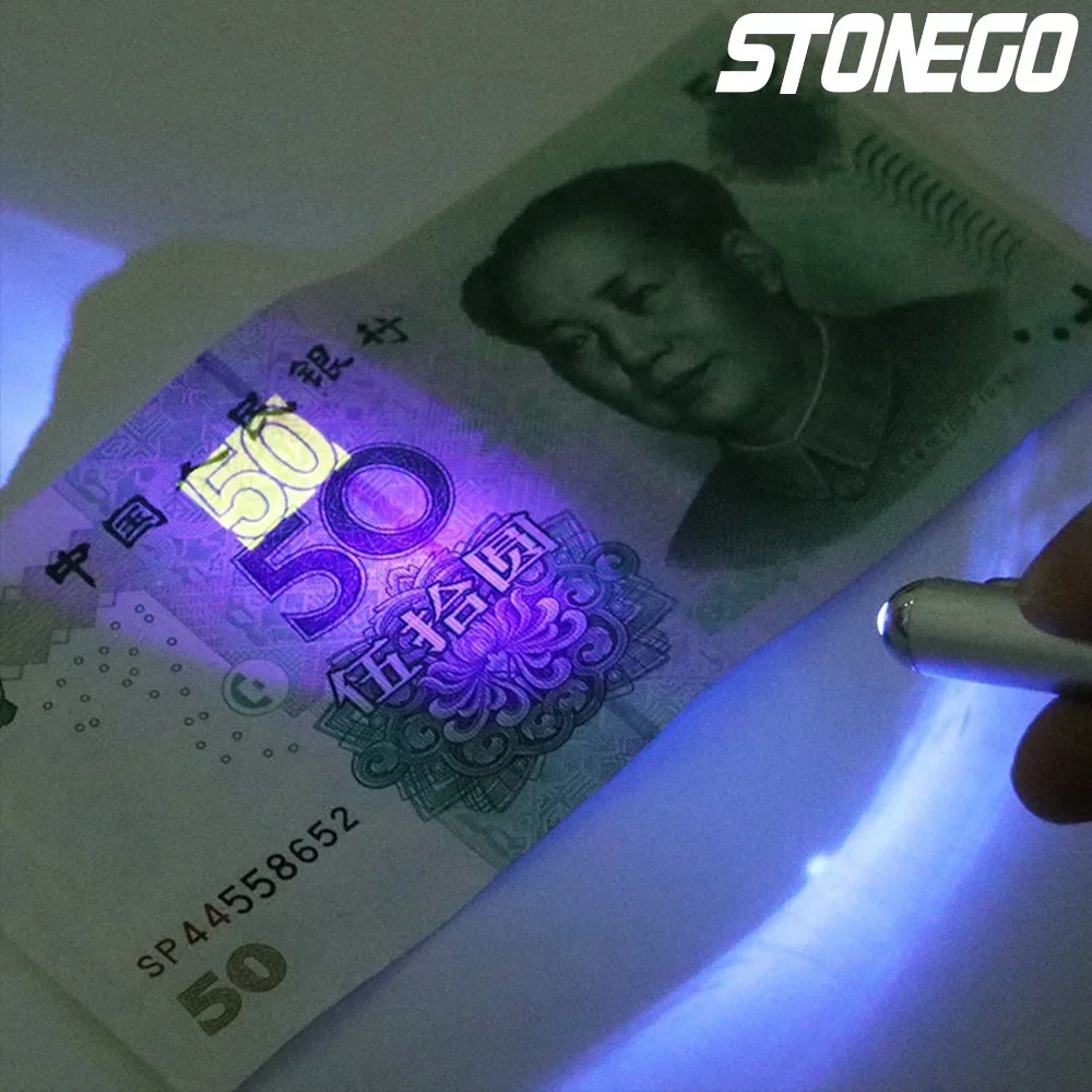 STONEGO-Caneta de tinta invisível com luz UV, material plástico inovador, esferográfica mágica secreta