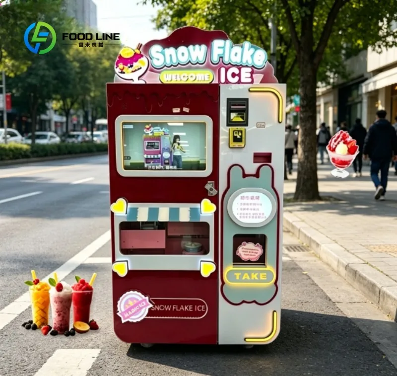 Automatic Slushie Vending Machine Commercial Smoothie Maker High Efficiency for Convenience Stores and Cafés