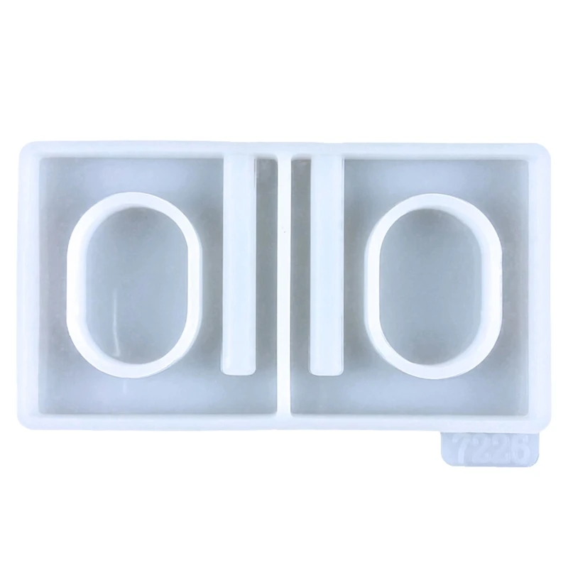 E0BF Napkin Ring Resin Silicone Mold Epoxy Napkin Holder Mould for DIY Craft
