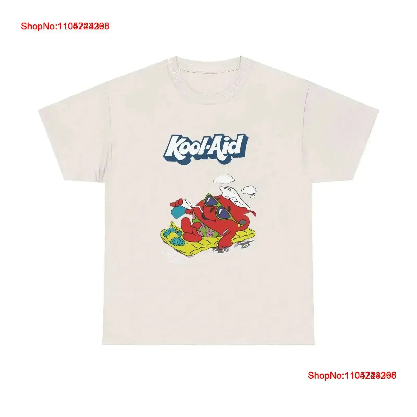 Kool Aid تي شيرت ريترو شعار مضحك لكمة خمر القطن الثقيل غسلها الشارع الشهير مصمم الملابس تنوعا الرسم خمر أوم