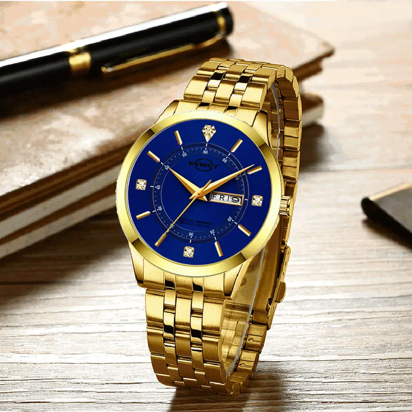 Sport Men Watch Luxury Brand Waterproof Quartz Watch Casual Stainless Steel Business Date Wrist Watch Relogio Masculino