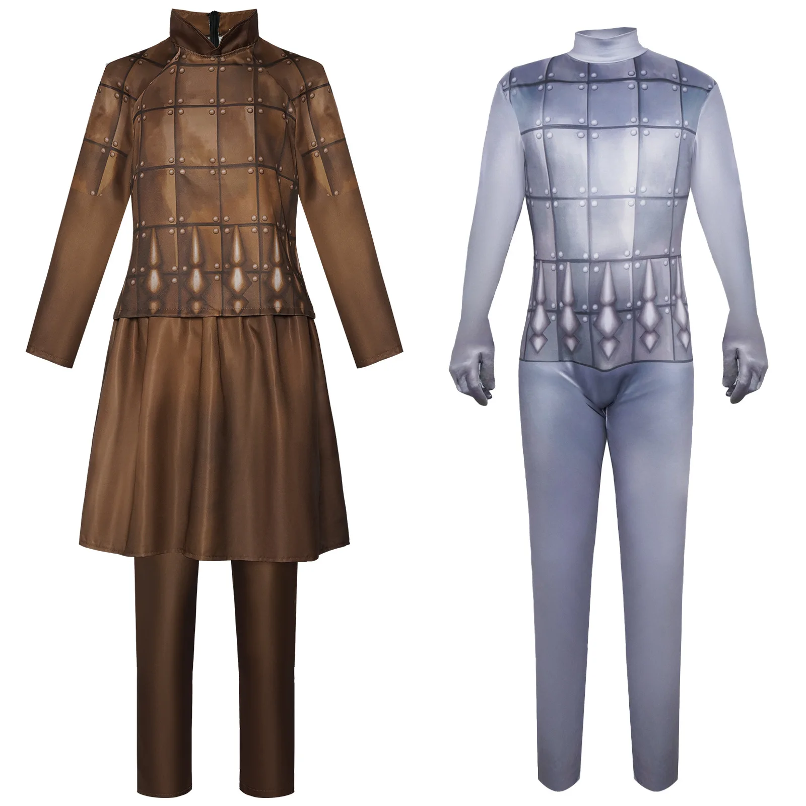 Anime Terracotta Warrior Cosplay Costume Stage Performance Outfit Halloween Theme Complete Set Women's Traditional Chinese Co...