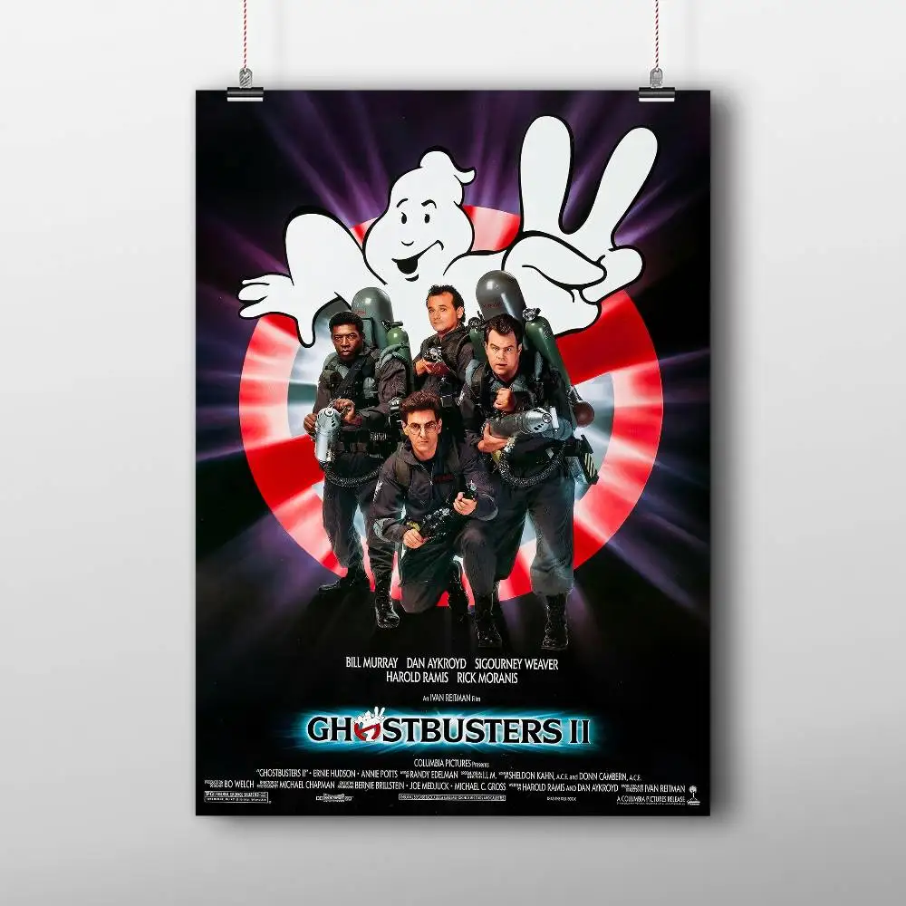 الرجعية الكلاسيكية Ghostbusters فيلم DIY لزجة المشارك ورق أبيض يطبع الملصقات الفنية الشمال ديكور المنزل #2