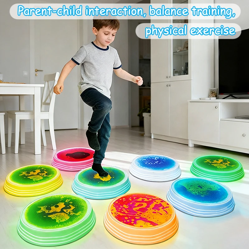 montessori-rainbow-floor-mat-led-lighting-balance-stone-sensory-integration-training-toys-children-water-mat-jumping-sports-game