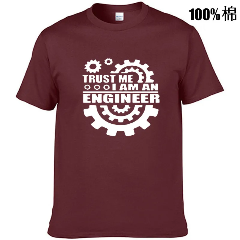 100% cotton TRUST ME I AM AN engineer printed men T shirt casual men\'s T-shirt o-neck knitted tops tee shirts