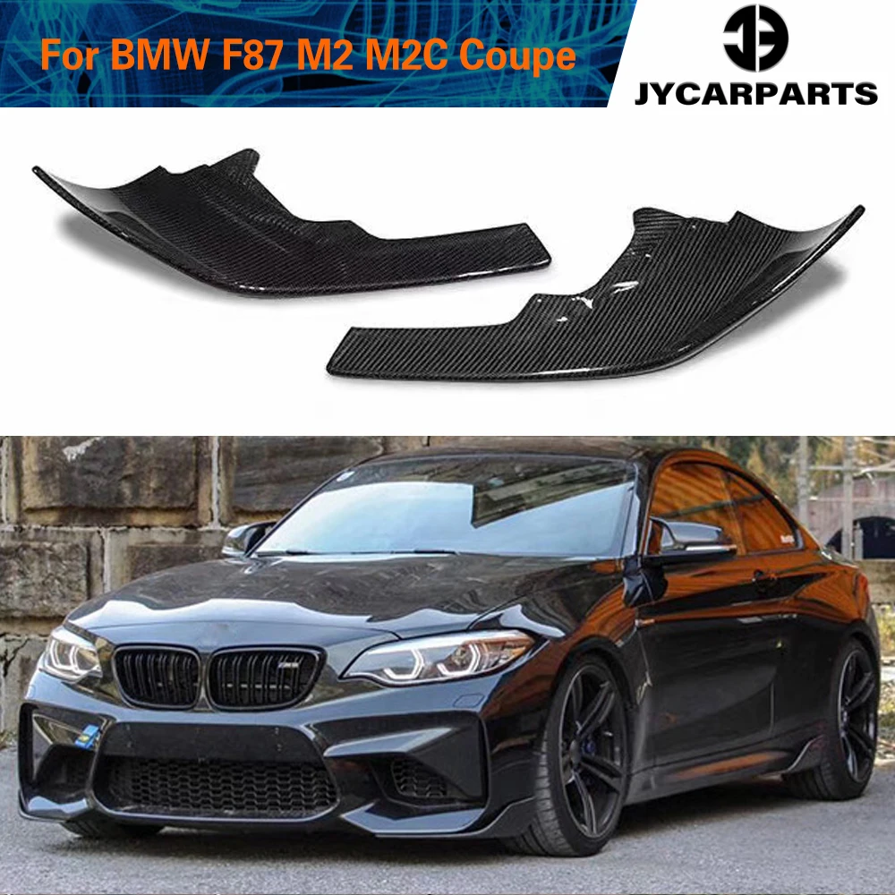 

Carbon Fiber / FRP Front Bumper Splitters Lip Cupwings Flaps Winglets for BMW 2 Series F87 M2 Base Coupe 2-Door 2016 - 2018