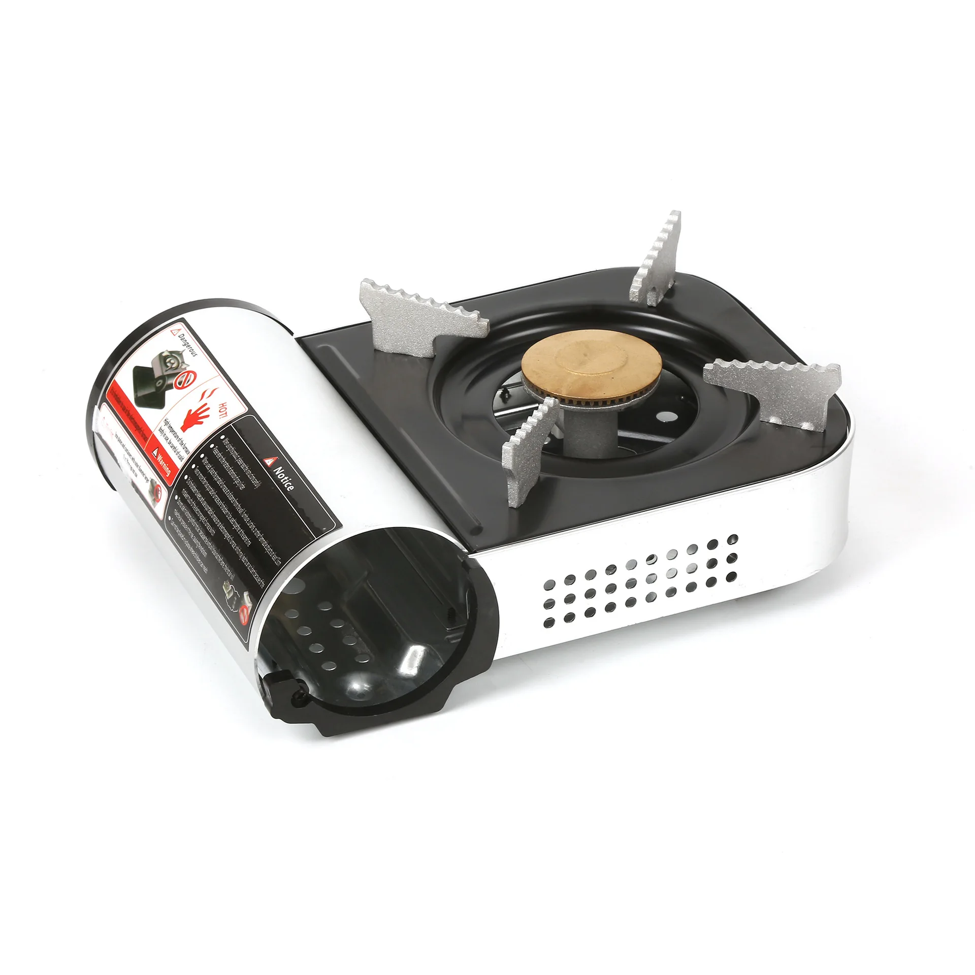 

Portable Mini Steel Cassette Stove For Home Outdoor Use Hot Pot Gas Cooker Manual Application Butane Fuel Split Structure