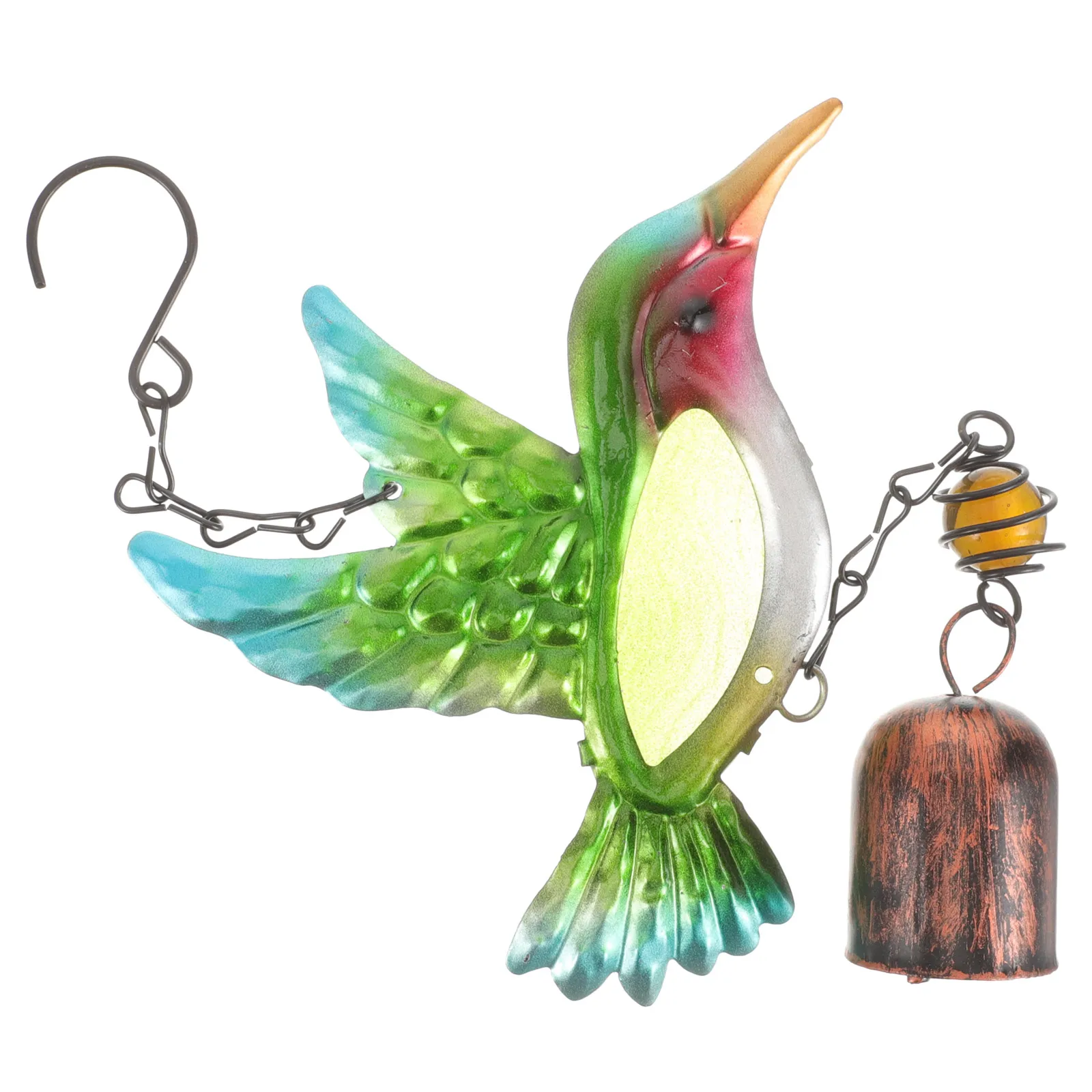 

Bell Pendant Animal Shaped Wind Chime Decor for Balcony Garden Home Temple Wind-Bell Hanging Decoration Metal Craft Outdoor