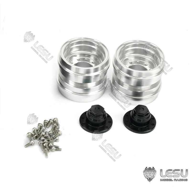 1/14 semi-rimorchio metallo lega di alluminio produzione CNC mozzo ruota rimorchio modello di auto modificato fai-da-te