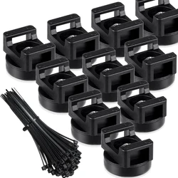 22/31/43mm Zip Tie Mount Multipurpose Magnetic Cable Holder Cable Tie Mount Magnets Magnetic Wire Management Bases Heavy Duty