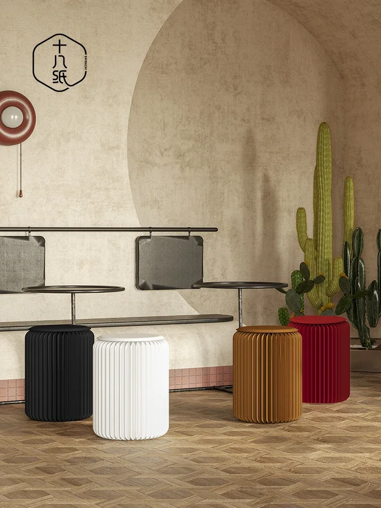 

Dining stool, home living room, small apartment, fashionable and creative design, space-saving folding furniture, high stool