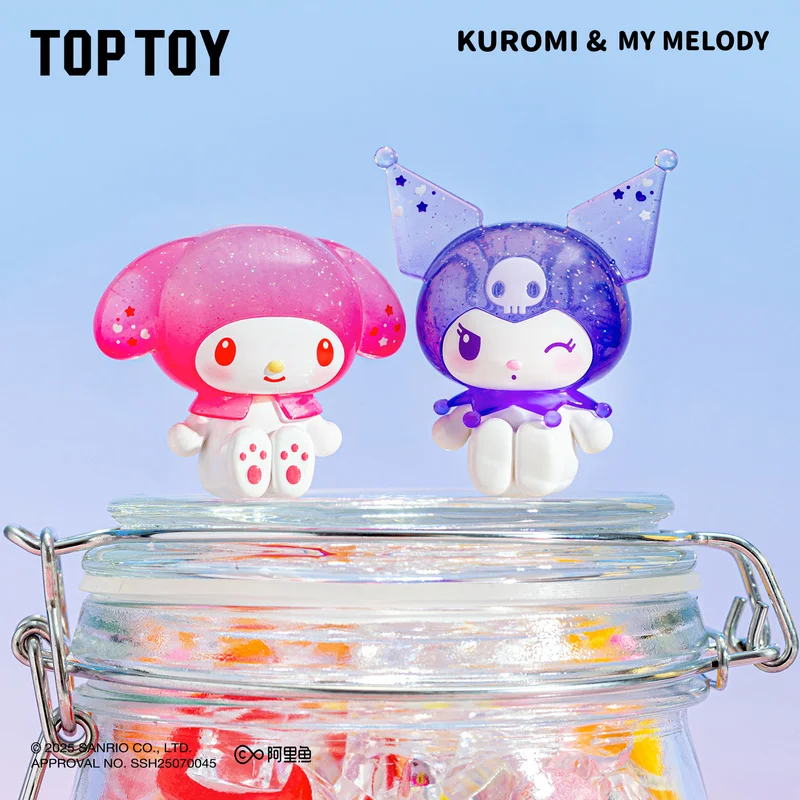 

Очаровательная серия TOPTOY Sanrio Family KU + MM Bubble Soda, загадочная слепая коробка, коллекционные фигурки, милые настольные украшения