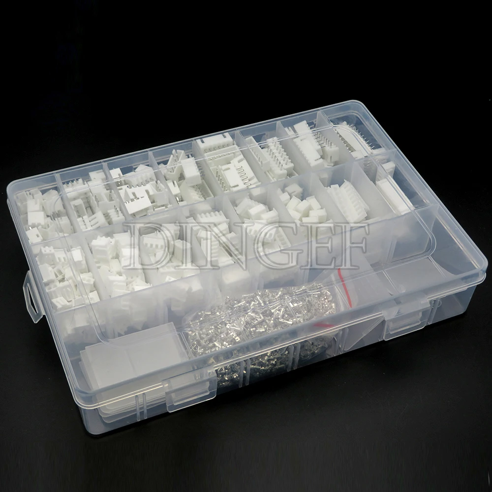 1330PCS xh2.54 2.5mm 2/3/4/5/6/7/8/10 Pin Housing Male Female Pin Head Connector Adapter Plug Set Perfectly Compatible JST-XHP