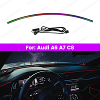 LED Ambient Strip Light 32 Colors Car For Audi A4 A5 Q5 B5 A6 A7 C8 LED System Screen Control Atmosphere Lamp Decorative Light