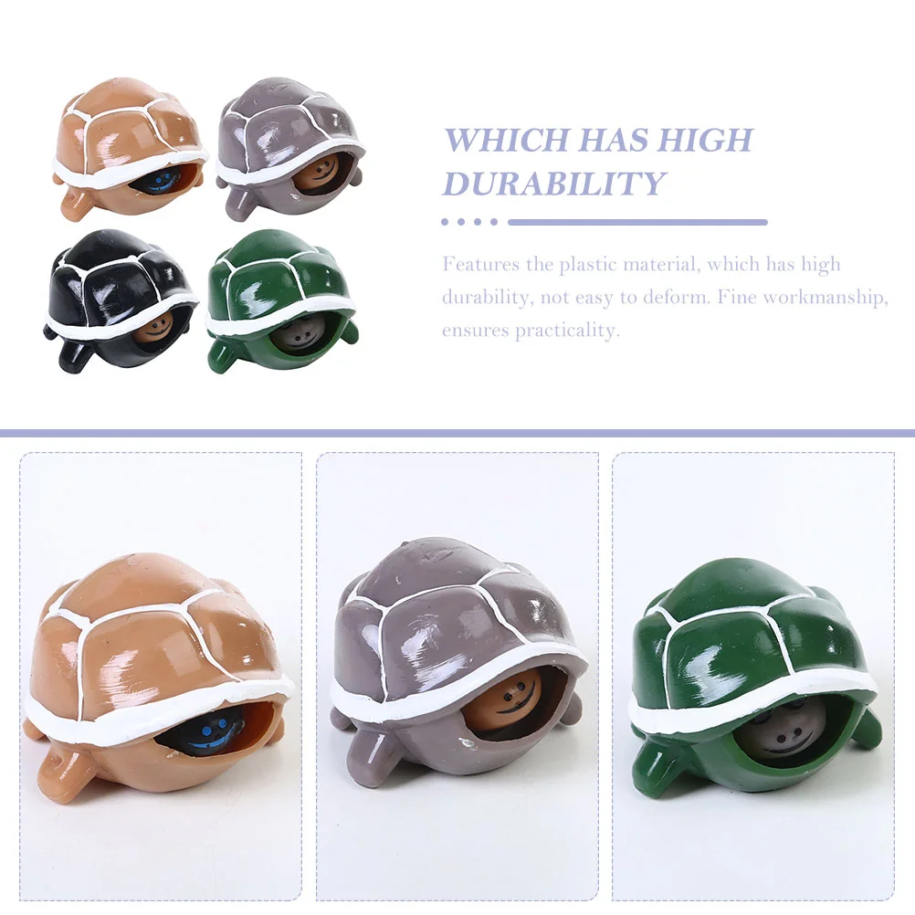 4 Pcs Kids Baby Squeeze Stress Children Turtle Relief Plaything Reliever Autistic