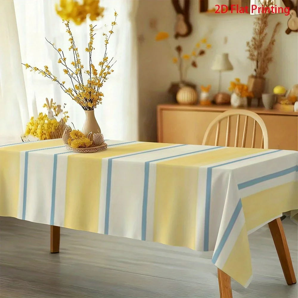 1pc stylish, beautiful, soft, of high quality, 2D flat, Tablecloth, easy to clean and reusable, yzb