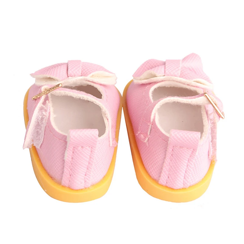 5 cm Puppe Pu Schuhe für 14 Zoll Puppe süße Schleife Schuhe Zubehör für 1/6 Puppe Spielzeug