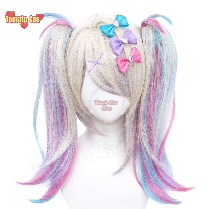 NEEDY GIRL OVERDOSE KAngel Cosplay Wig Angel-chan Hair Heat Resistant Synthetic Hair Costume Dresses Girl Festival Clothing