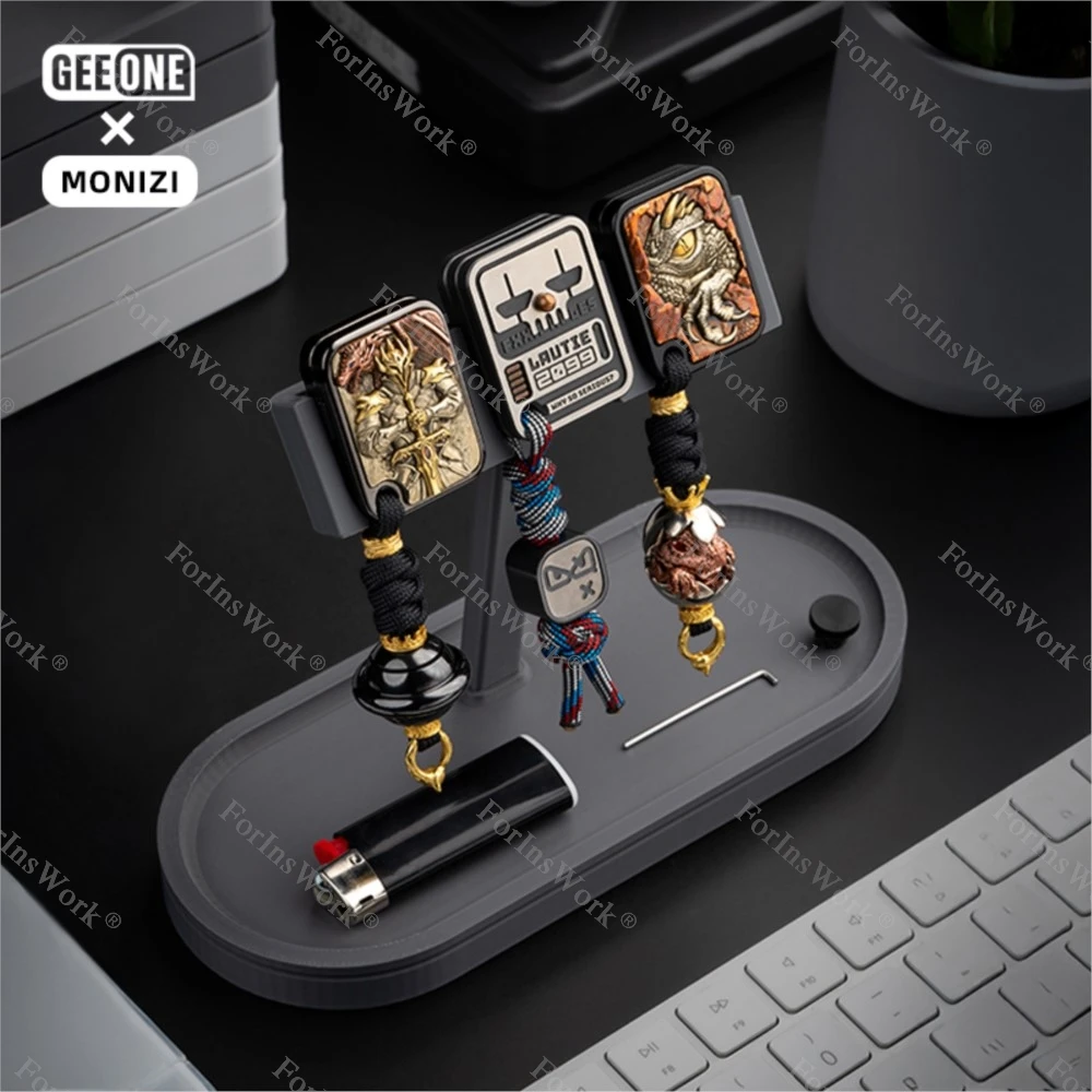 

GEEONE & MONIZI EDC Настольная витрина Ритмический кронштейн-слайдер Лоток для хранения Многослойная стойка для хранения Настольный органайзер