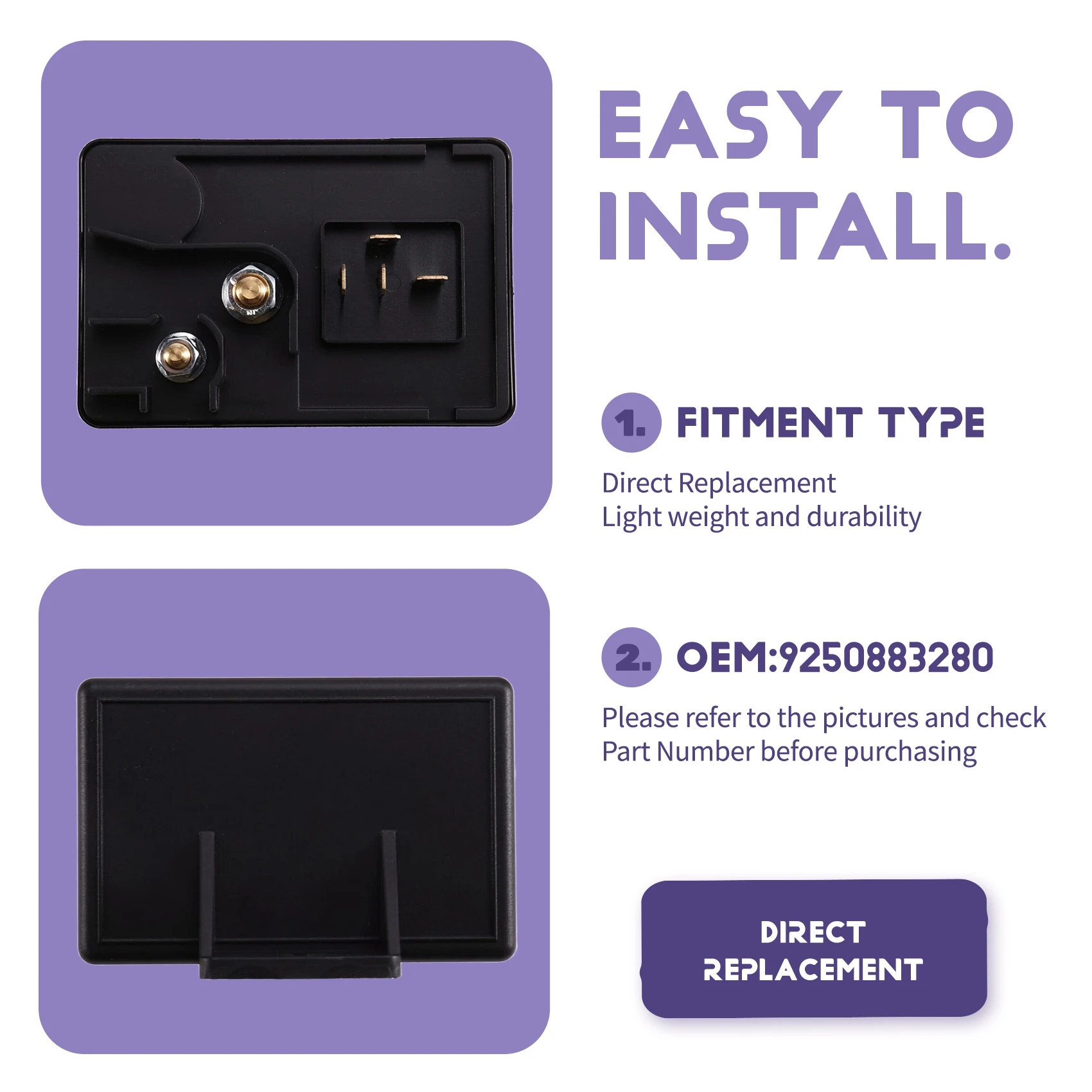 Relé de coche fresco 12V bujía incandescente diésel 9250883280 9549299580 se adapta a CITROEN Cx J5 1,4-2,5 L 1971-1994