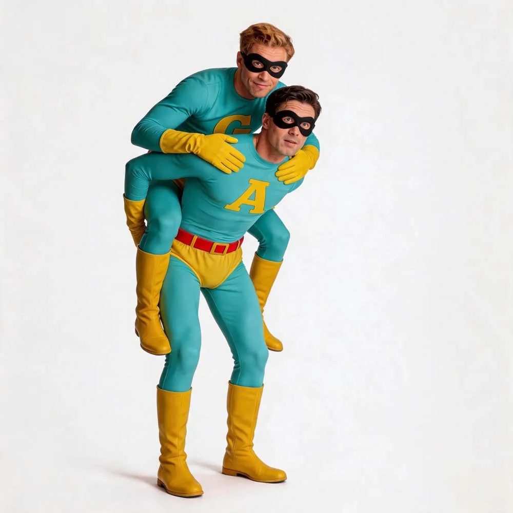 The Ambiguously Gay Duo Ace & Gary Cosplay Costumes Anime Character Halloween Party Performance Clothes for Adults
