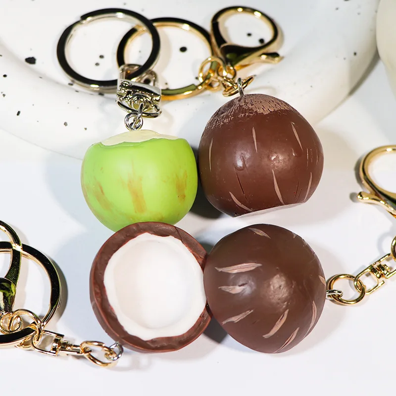 سلسلة مفاتيح جوز الهند محاكاة قلادة الغذاء #2