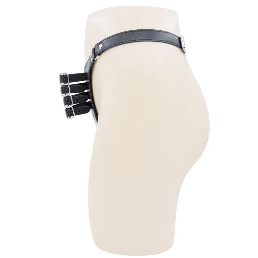 BdSM Male Chastity Belt Sextoys Chastity Cage Leather Penile Wearing Pants Penis Ring Erotic Urethral Chastity Sex Toys for Men - Image 3