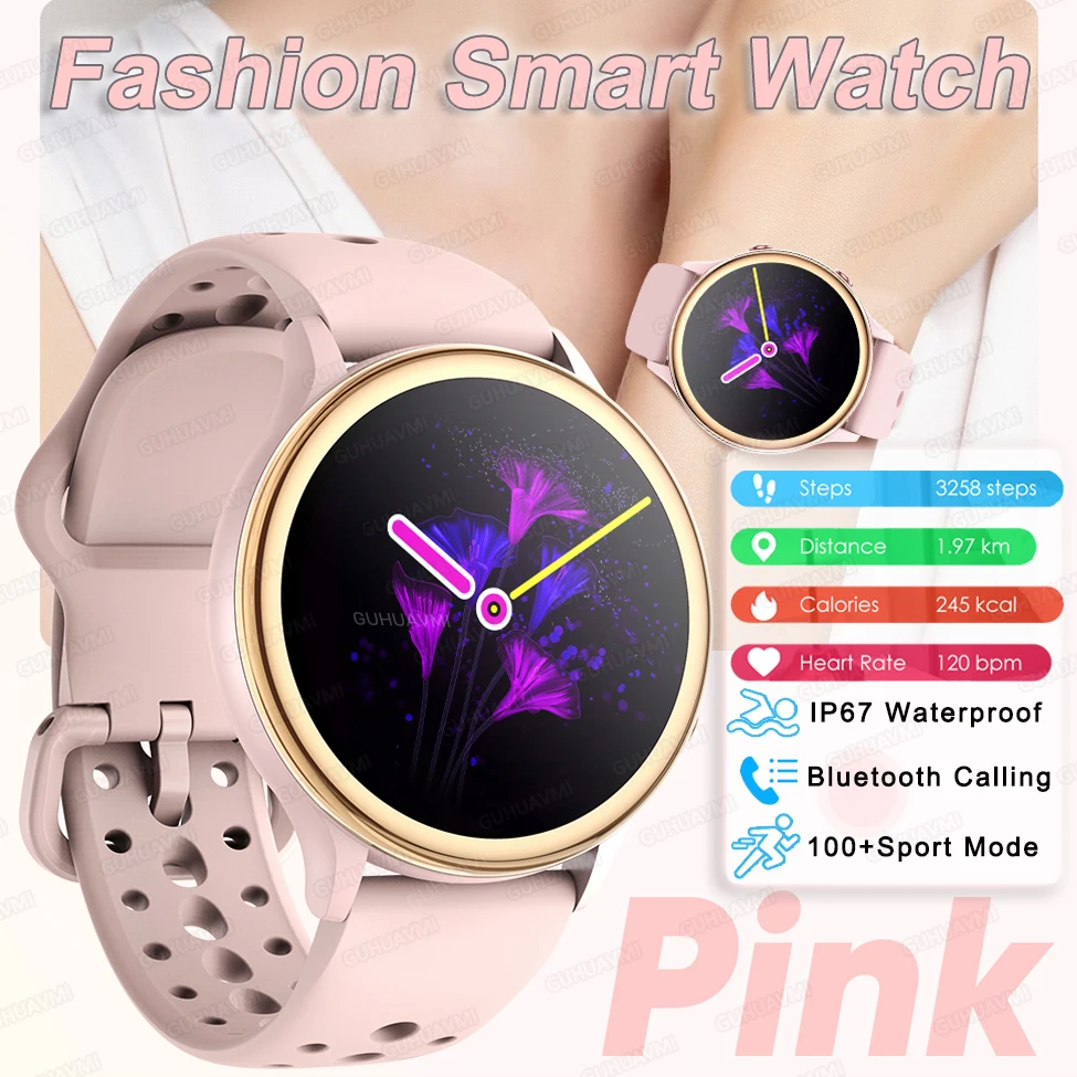 

2024New For Xiaomi GPS Tracker Smart Watch Women Heart Rate Blood Pressure Sports Fitness Voice Bluetooth Call Smartwatch Ladies