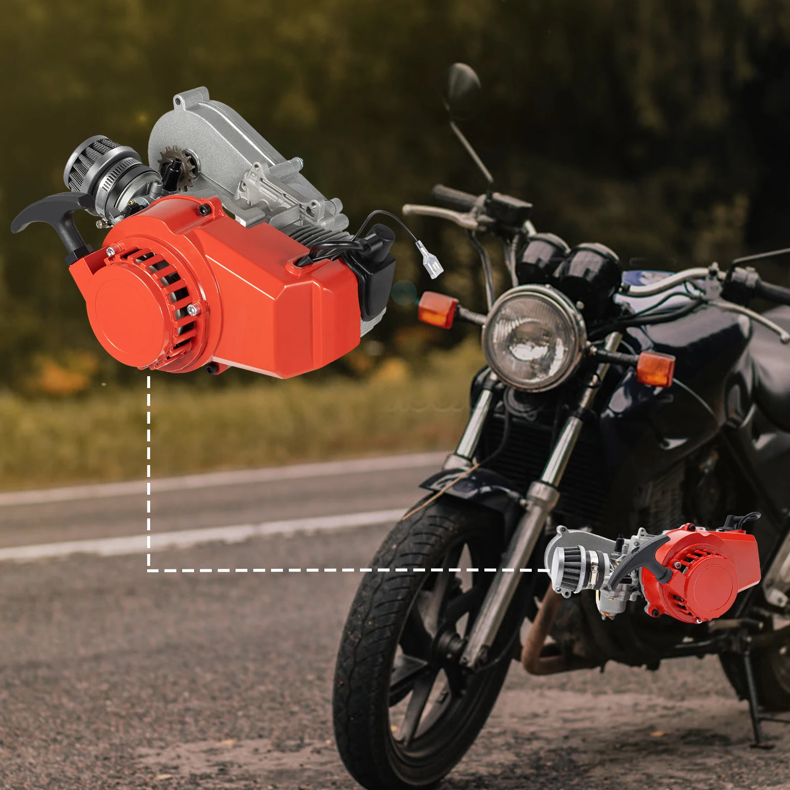 

Fuel-Efficient 2-Stroke Engine – Seamless Performance, Great Acceleration, Perfect for Cross-Country & Professional Use