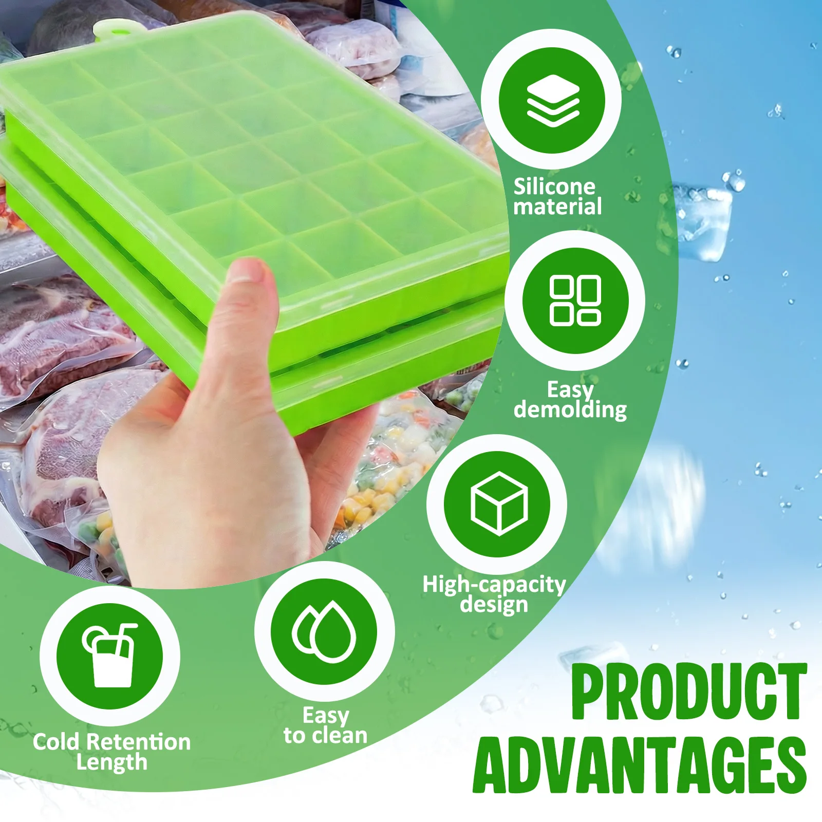 Moule à glaçons en silicone à  - Freezer Tray Baby avis et prix