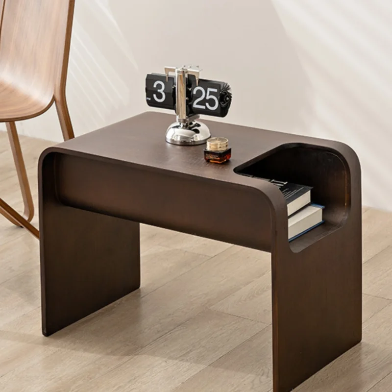 Modern End Tables Sides Wood Table Nordic Tea Table Side Coffee Tables with Hidden Storage Portable Living Room Furniture