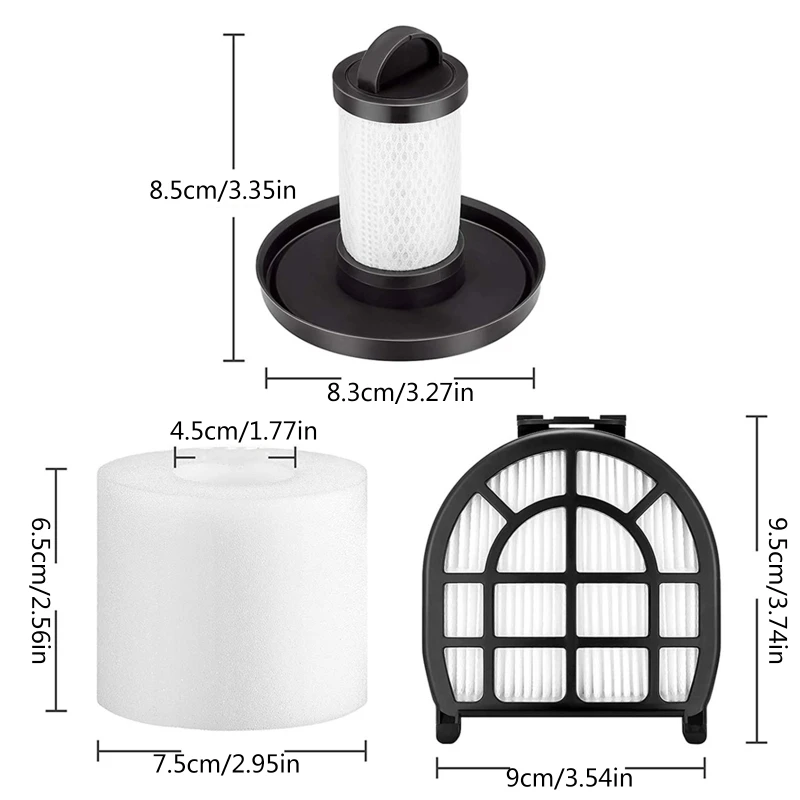 Acessórios para aspirador pó filtro hepa e esponja forshark lz600 substituição envio direto