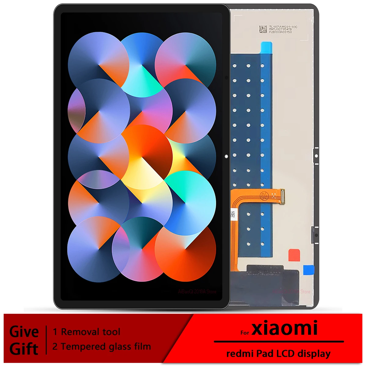 

10,6 "для Xiaomi Redmi Pad ЖК-дисплей с сенсорным экраном и дигитайзером, запасные части, экран для Redmi Pad, ЖК-экран 22081283 C