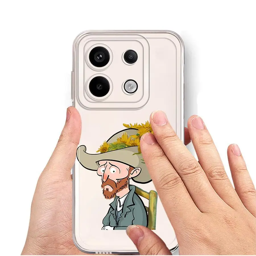 حافظة لهاتف Xiaomi Redmi Note 14C 11 10S 12 13C A4 12S 11S 9 9S 14 Pro Plus 13 Van Gogh Creativity