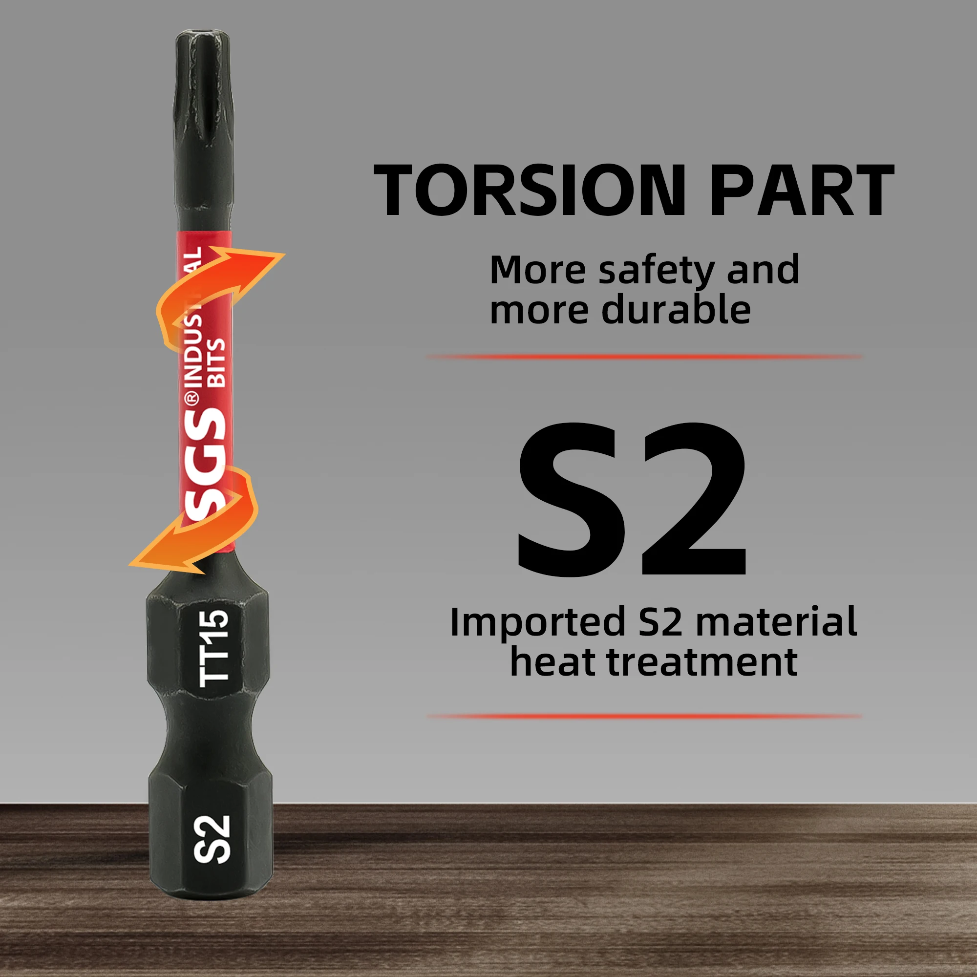 Tt15 Manipulationssicherer Sicherheitsbit aus S2-Stahl, stark magnetisch, Torx T15, für Elektroschrauber, stoßfest, verschleißbeständig, manipulationssicherer Sicherheitsbit – Detail 4