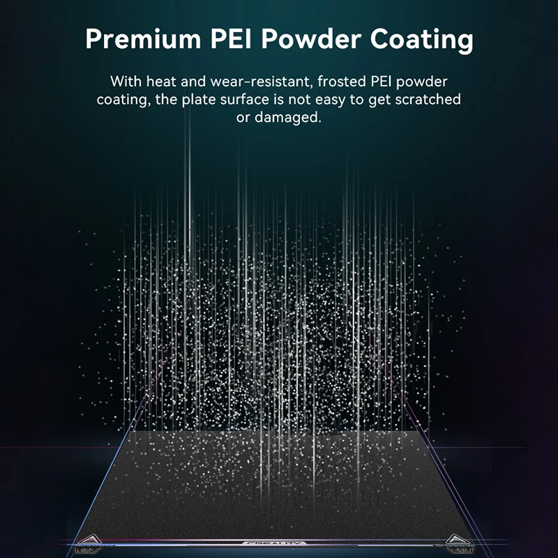 Creality K2 Plus PEI Frosted Build Plate Original official authentic product 370x370mm High Strength & Wear Resistance Easy Mode