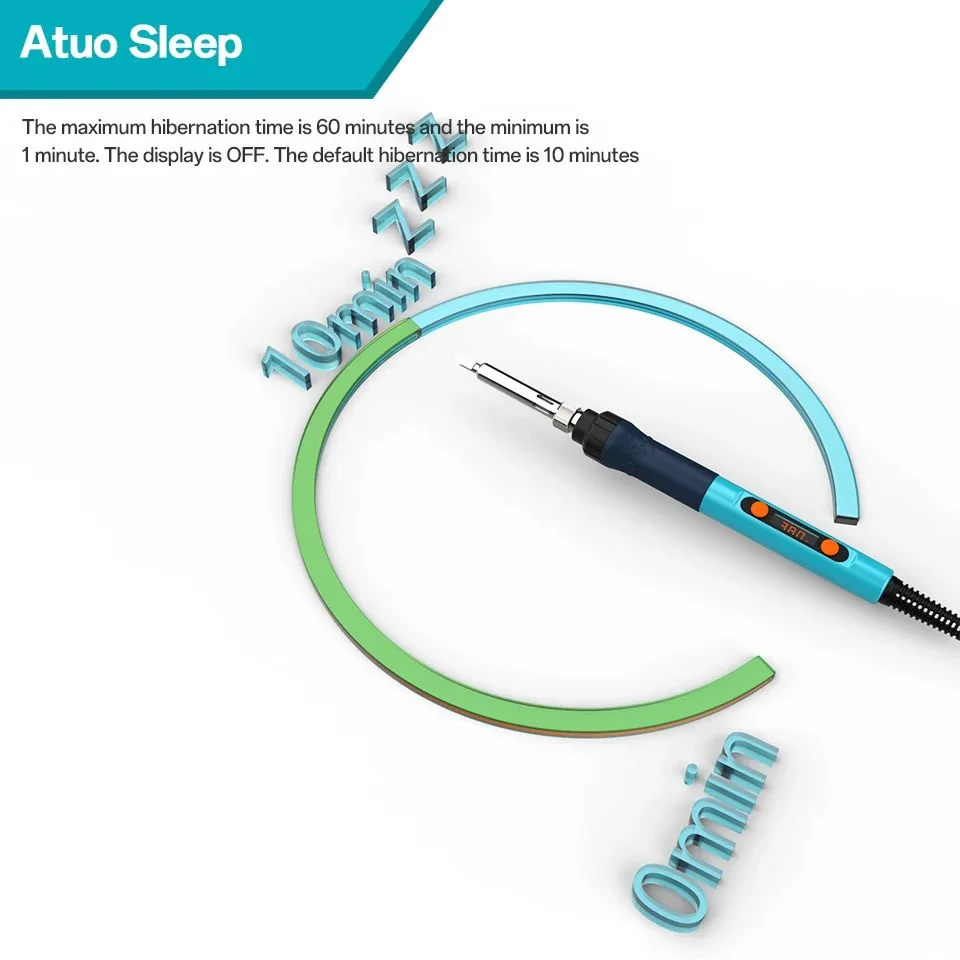 Bakon Soldering Iron Tool Kit 90W Adjustable Temperature Auto Sleep Digital Display Electronic Welding Kit for Repair tool BK606