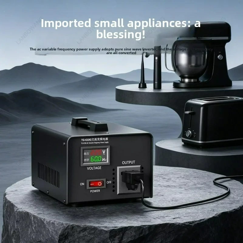 220V 50Hz Input Frequency Transformer, Convert to 100V 110V 120V 60Hz Output Voltage Frequency Conversion Transformer