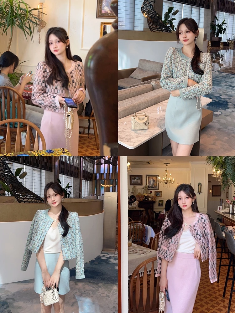 

Velvet Patchwork Fraant Jaet Outerwear Women's Faion Commute Sle round Ne Button Sve Long Woolen Coat