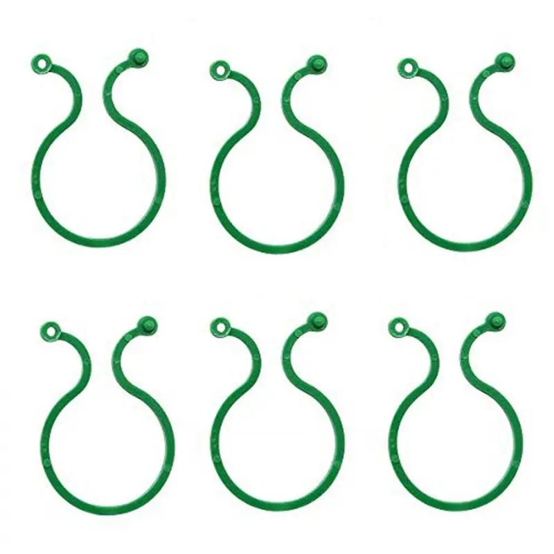 50PCS Plant Twist Clip Ties Garden Plant Support Clips Vegetables Tomato Vine Flower Clips Plant Locks For Plants Durable 4Cm Ec