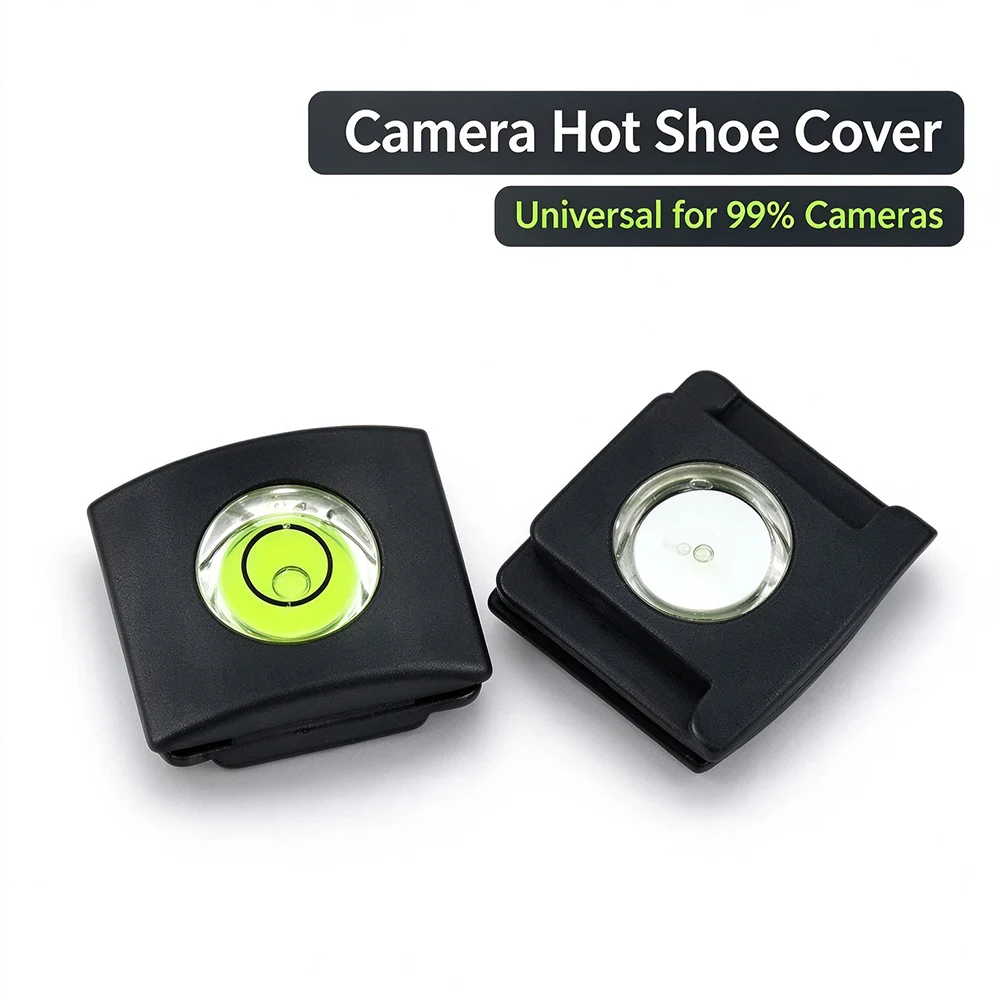 Hot Shoe Cover with Bubble Spirit Level Silicone Hot Shoe Protector Cap for Canon Nikon Pentax Fuji Nikon Z5 Camera Accessories