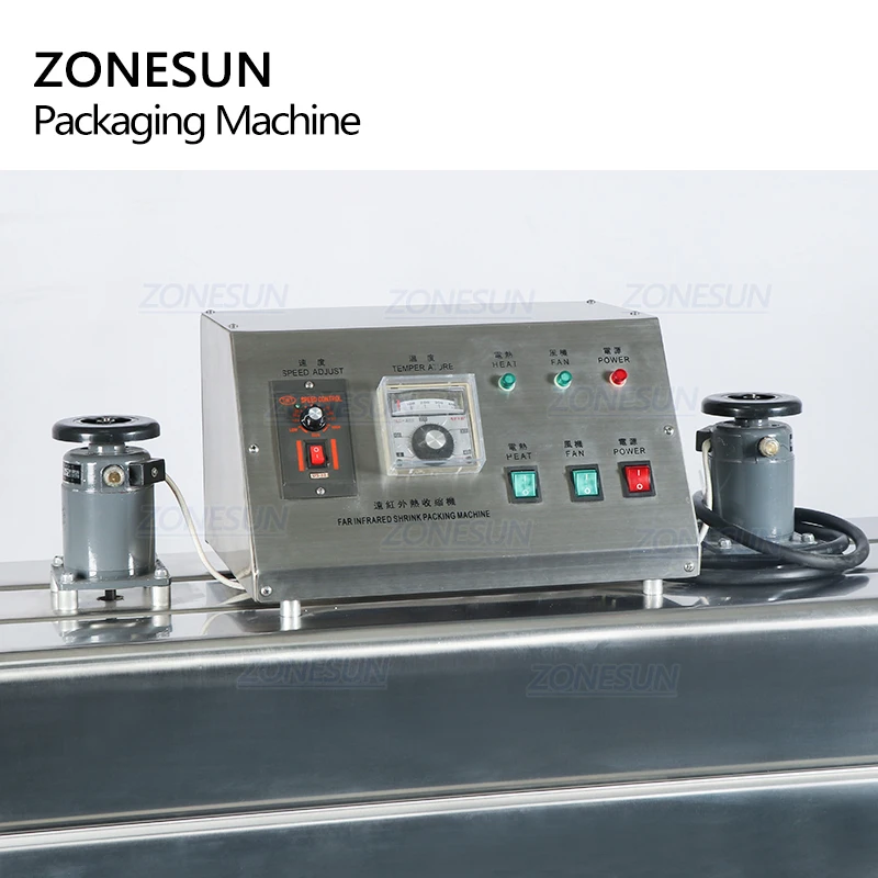 ZS-SX403 Thermal Automatic Heat Advanced Bottle Cling Shrink Tunnel Film Wrapping Packaging Sealing Machine