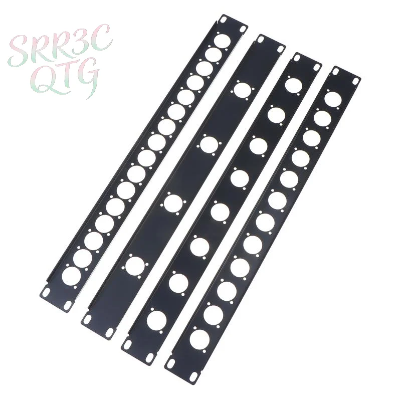 Panel metálico de conexión para rack 1U, de 4, 8, 12 o 16 canales, para montaje en flight case, para conector XLR, conector de altavoz, cable de audio, enchufe y toma.