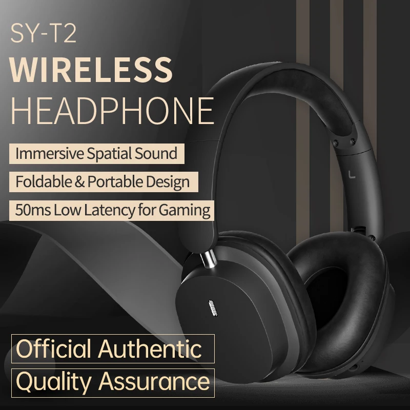 

JCInfo Wireless Headphone Bluetooth 5.3 Earphone HIFI Level Headset 40mm Driver Foldable Over Ear Gaming Headphone Supports TF