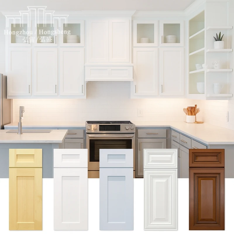 

Kitchen Cabinets & Accessories Flat Pack Wholesale RTA American Standard Size Shaker Raised Panel Solid Wood Kitchen Cabinets