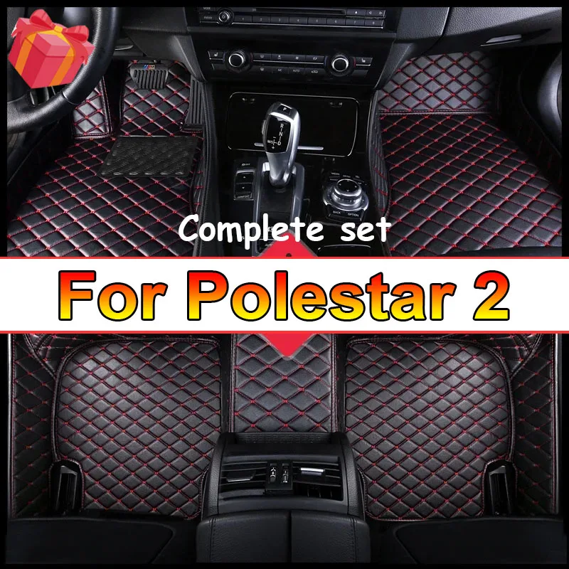 Car Floor Mats For Polestar 2 2020-2022 DropShipping Center Auto Interior Accessories Leather Carpets Rugs Foot Pads