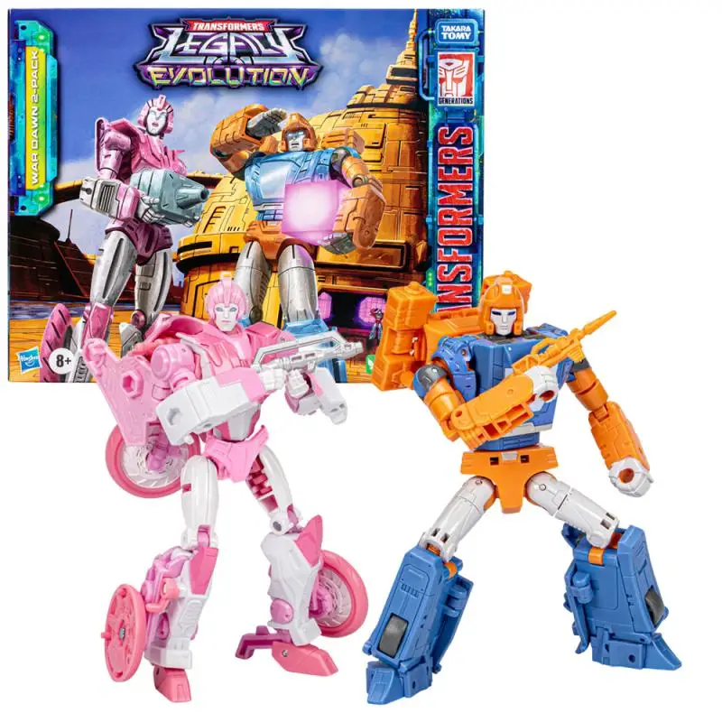 Hasbro Transformers Toys Legacy Evolution War Dawn 2-Pack Deluxe Class Series Aerial Dion Action Figure Birthday Gift