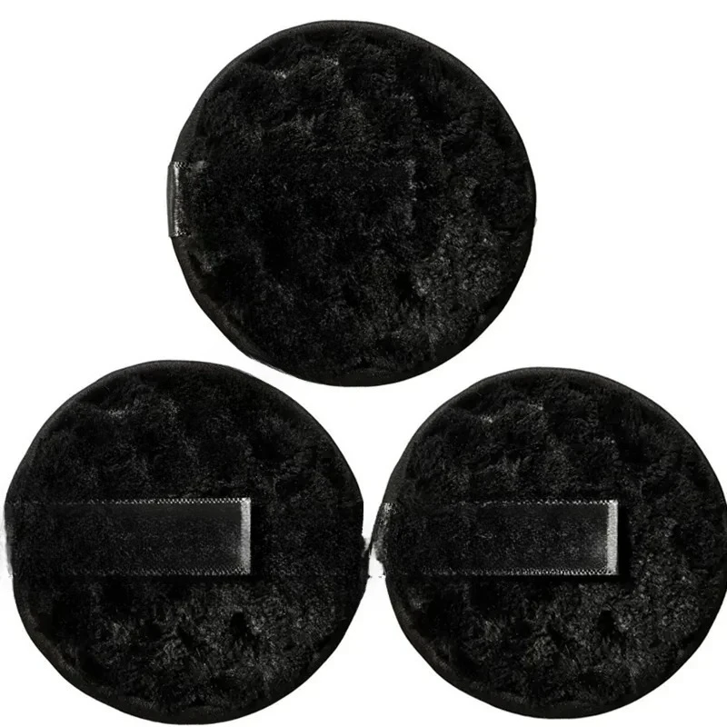 3 pçs almofadas removedoras de maquiagem microfibra reutilizável toalha de rosto toalhetes de maquiagem pano lavável almofadas de algodão cuidados com a pele limpeza puff