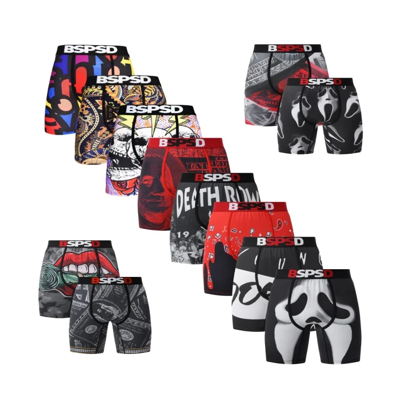 

Сексуальное мужское нижнее белье, боксеры с принтом Cueca, модные мужские трусы, нижнее белье, мужские боксеры, мужские боксеры, шорты, большие размеры S-XXL